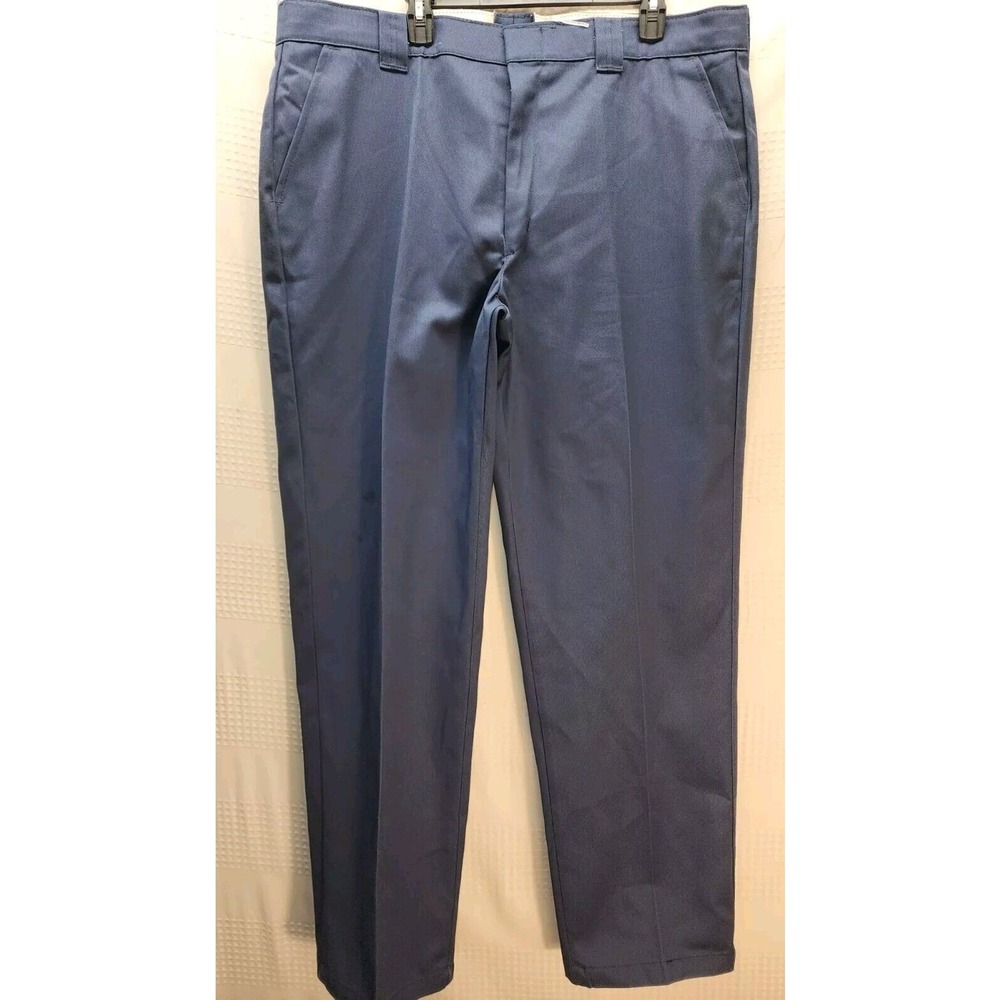 Red Kap Red E-Prest Work Pants Straight Mens Navy Blue 42x34 PT62NV0